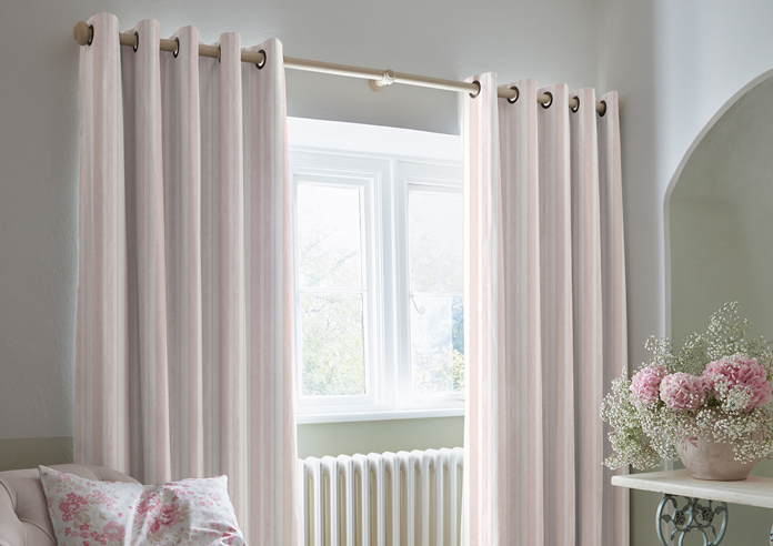 Shabby Chic by Rachel Ashwell Watercolour Stripe, Blush - Made to Measure Curtains - Image 5